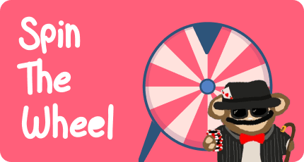 Spin the wheel game card